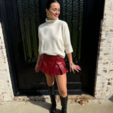 Got It Skirt in Crimson