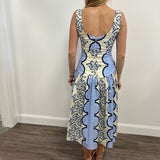 Lavi Mariana Midi Dress in Blue