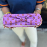 Mary Square Kiss and Makeup Mini Bag in Pink Floral and Venice Vines