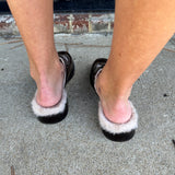 Harlah Plush Flats in Chocolate