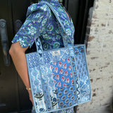 Heart of Grace Large Quilted Tote Bag