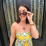 DIFF Lainey Oval Sunglasses in Dark Cherry Lacquer + Grey