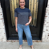 Z Supply Harbor Striped Shirt in Eclipse