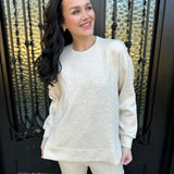 Spanx AirEssentials Brushed Crewneck in Heather Cream