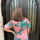 Maude Raya Top in Emerald Blush