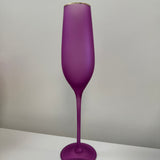 180 Degrees Frosted Flute Champagne Glasses