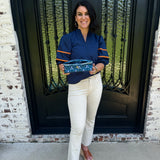 Mary Square Kiss and Makeup Mini Bag in Pink Floral and Venice Vines