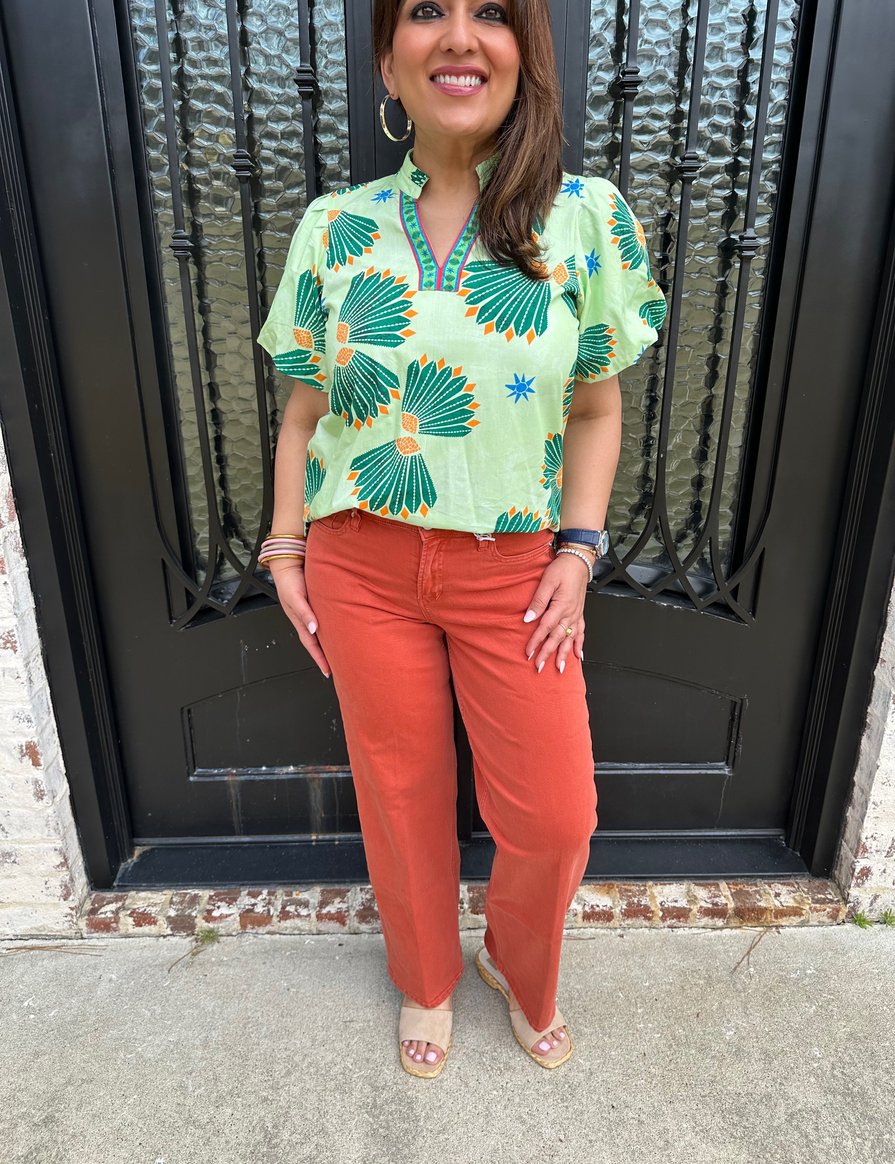 Burnt Brick color Taylor Straight Jeans Dear John