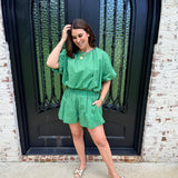 Dotty Bubble Top & Shorts Set