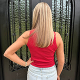 Lulu Mac Solid Tank Top in Cardinal