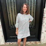 Lainey Sunshower Dress in Flora White