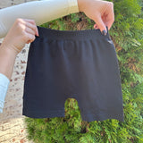 Undergarment Boy Shorts in Stone and Black