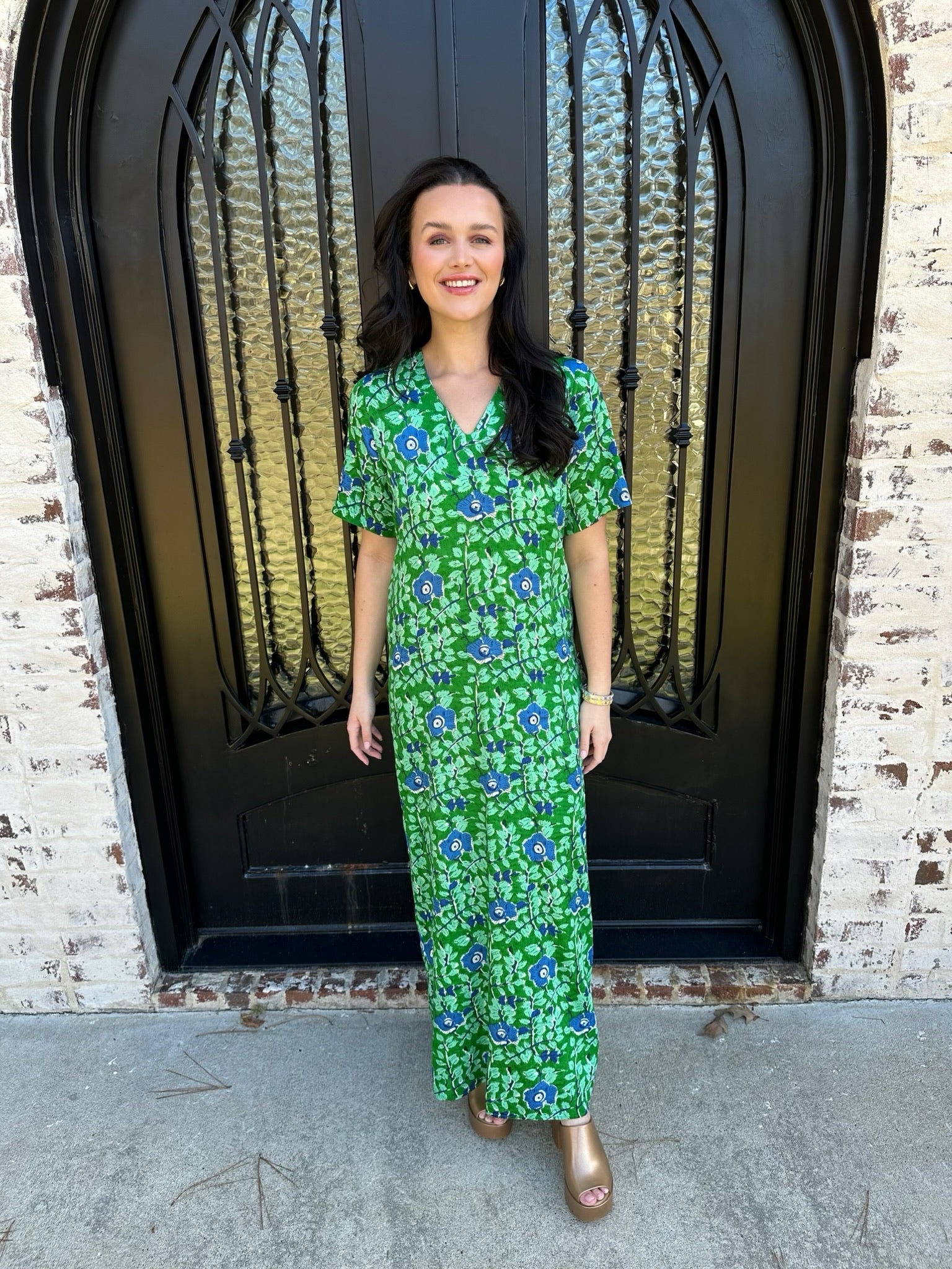 edith maxi dress ELLIATT Edith Maxi Dress in Black Multi