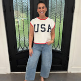 USA Sweater in White