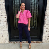 Dear John Jeanne Corduroy Jeans in Black Iris