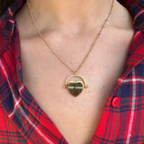 Heart Pendant Necklace You've Got This/ Keep Going in Gold