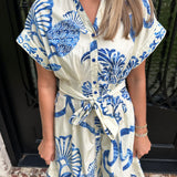 Maude Yana Dress in Blue Fresco