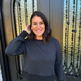 Spanx AirEssentials Luxe Crew Neck in Black