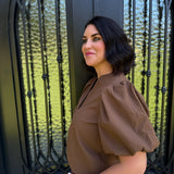Gina Top in Brown