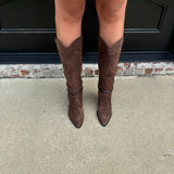 Dolce Vita Jody Suede Boots in Dark Brown