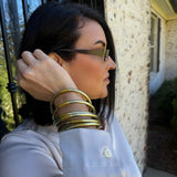 Budha Girl All Weather Serenity Prayer Bangles Set of 6 in Etoile