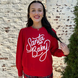 Kelly Santa Baby Sweatshirt in Red
