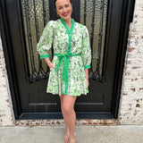 Norma Dress in Apple Green