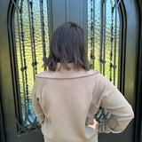 Spanx AirEssentials Half Zip in Mineral