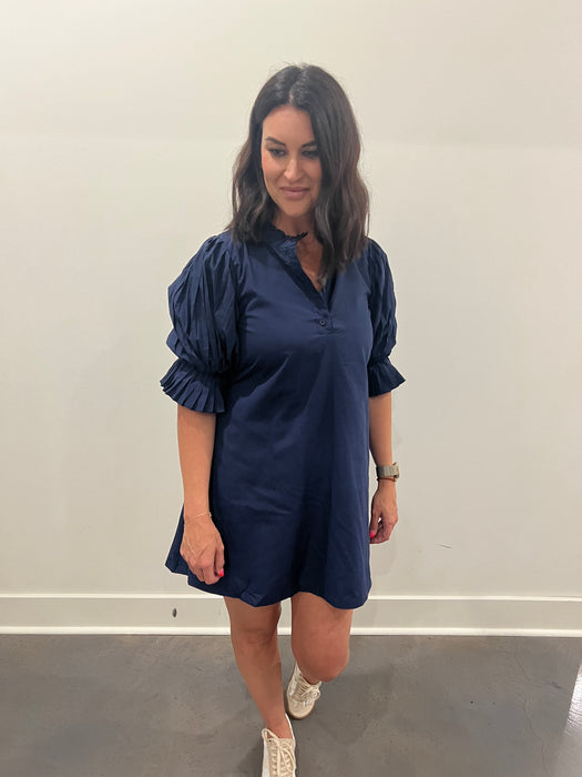 Daphne Navy Dress