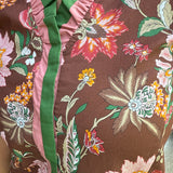 Hillary Floral Top in Brown