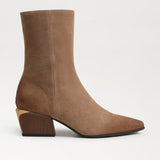 Sam Edelman Harmony Ankle Boots in Truffle Brown Suede