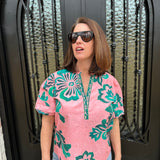 Maude Raya Top in Emerald Blush