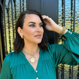 Chansutt Pearl Coin Necklace in Gold