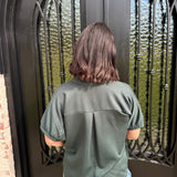 Pearla Top in Forest Green