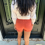 Dear John Carlisle Denim Shorts in Burnt Brick