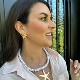 Textured Starfish Earrings