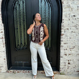 Maeve Mid Rise Straight Jean in White