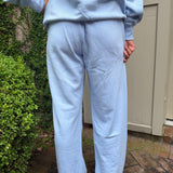 Lulu Mac Terry Cloth Pant in Light Blue
