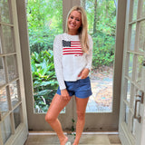 Established in 1776 American Flag Lightweight Sweater