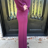 Spanx AirEssentials Wide Leg Pant in Plum Berry