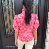 Tropical Linen Button Up