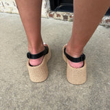 Dolce Vita Leather Skylar Wedges in Black