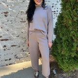 Spanx AirEssentials Luxe Barrel Leg Pant in Coastal Fog