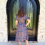 Rustic Edge Maxi Dress