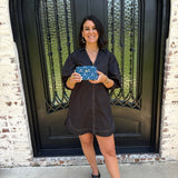 Mary Square Let’s Face it Mini Bag in Pink floral and Venice vines