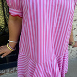 Penny Stripe Dress in Pink