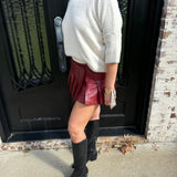 Got It Skirt in Crimson