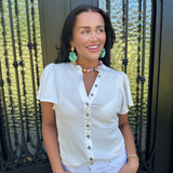 Green Petal Dangle Earrings