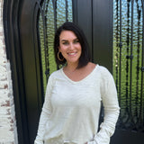 Dear John Vanya Top in Whitecap Gray