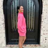 Pink Cloud Quarter Zip & Shorts Set
